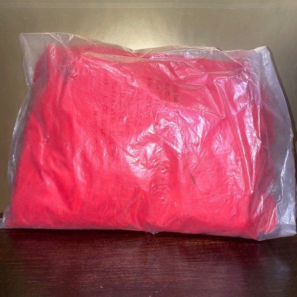 NEW Vintage Coca-Cola Adult Size Storm Rain Red‎ Poncho Orig Bag - Picture 2 of 5
